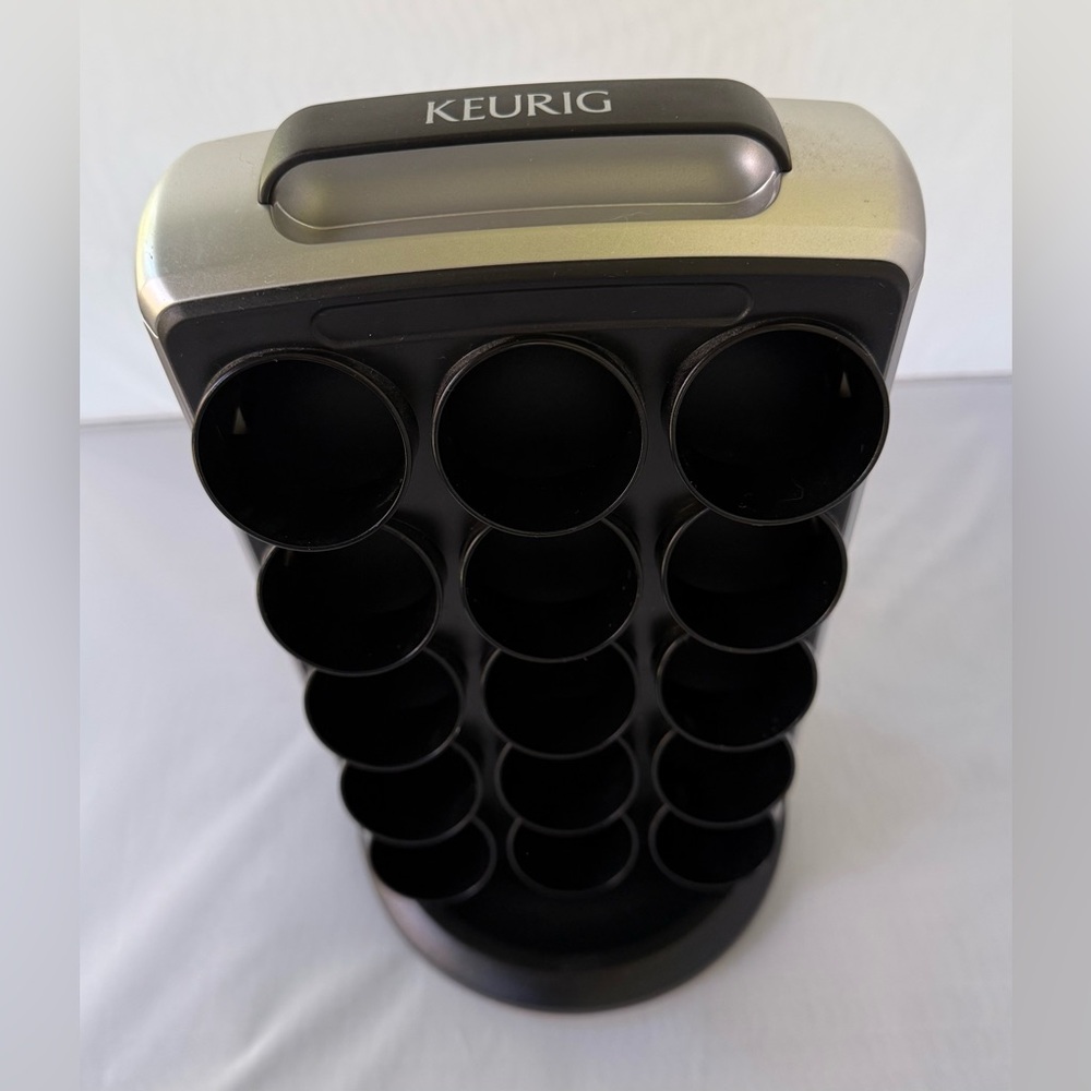 Black and Silver Keurig Pod Holder